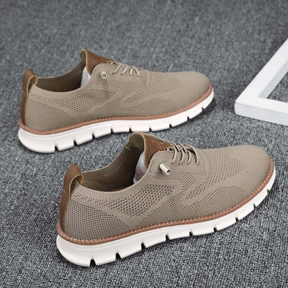 Men's Easy Wear Slip-On Loafers – Super Soft Breathable Fabric Shoes, Lightweight Casual Walking Sneakers, Stylish Dress Shoes, Mesh Urban Footwear for Work & Everyday Use.